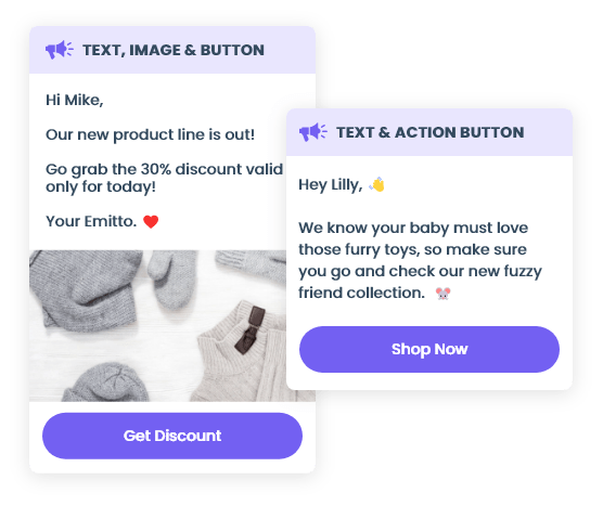 messaging marketing,ecommerce,stores,sales,emitto