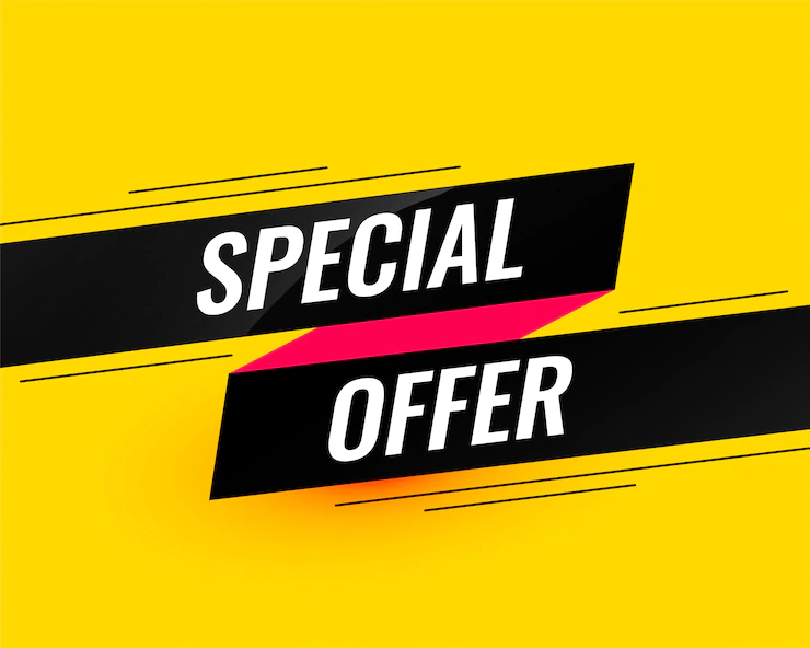 Illustration that says special offer. Send promotional SMS to advertise your special offers.