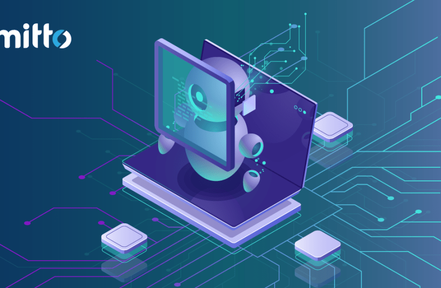 Isometric illustration of an android looking at screen
