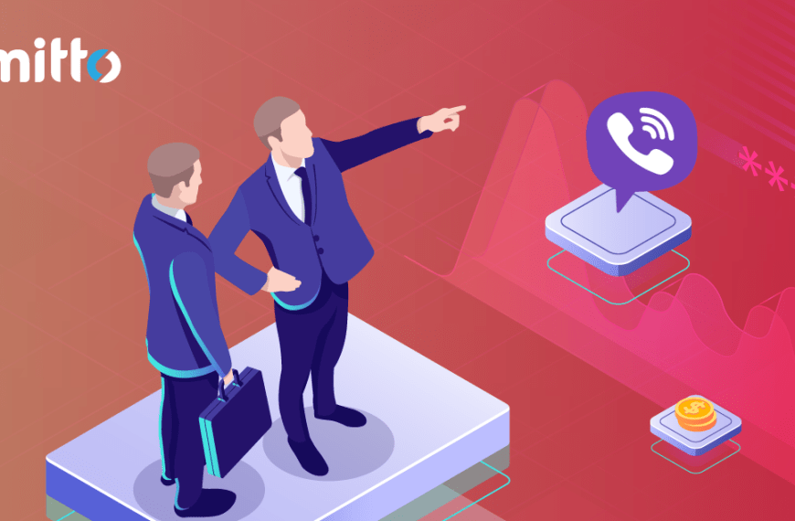 isometric illustration of two businessmen pointing out on viber logo